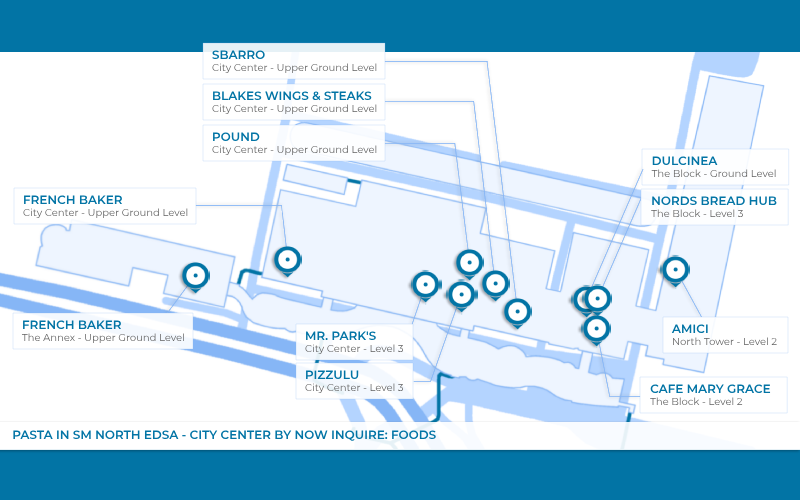 Map - Pasta in SM North